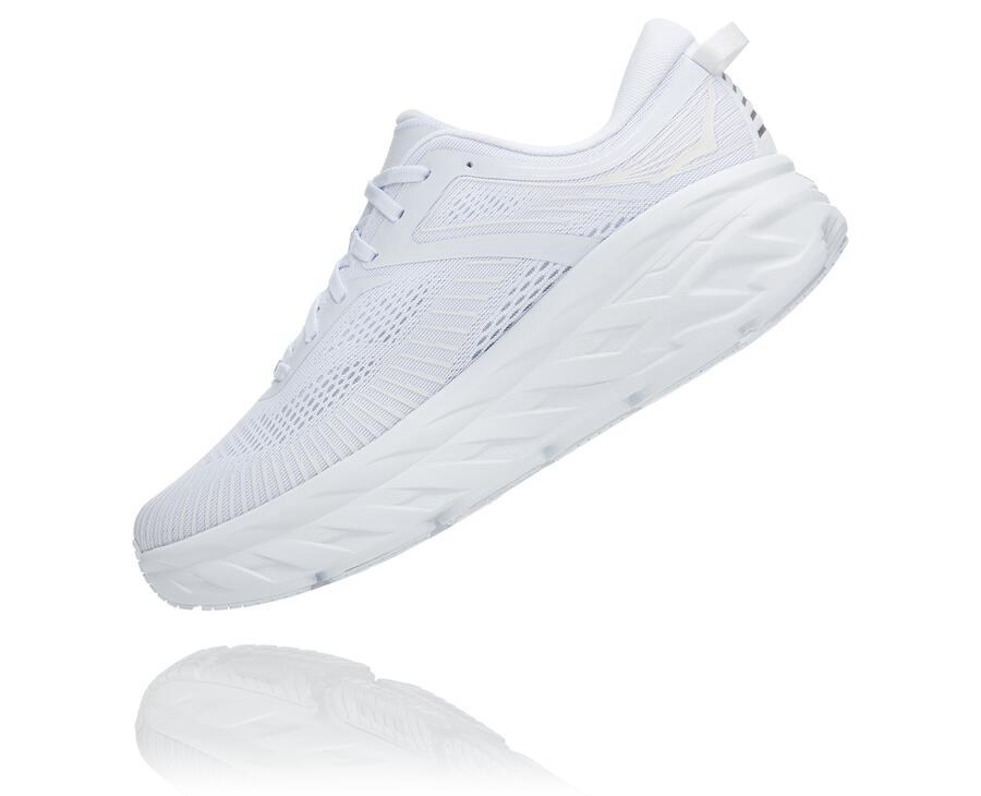 Zapatillas Running Hoka One One Hombre - Bondi 7 - Blancas - EPA650714